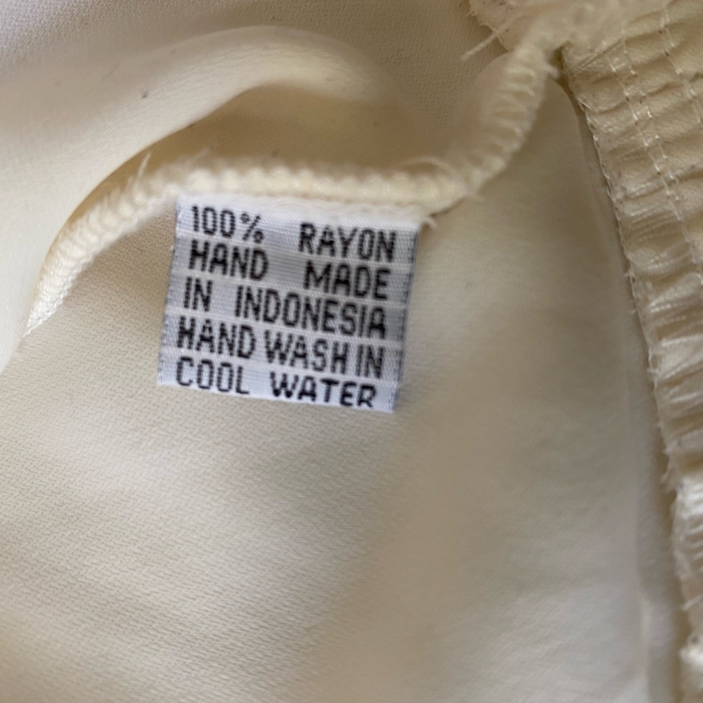 Raven Bustier style Jacket White Sateen with Black Characters size M - Picture 6 of 14